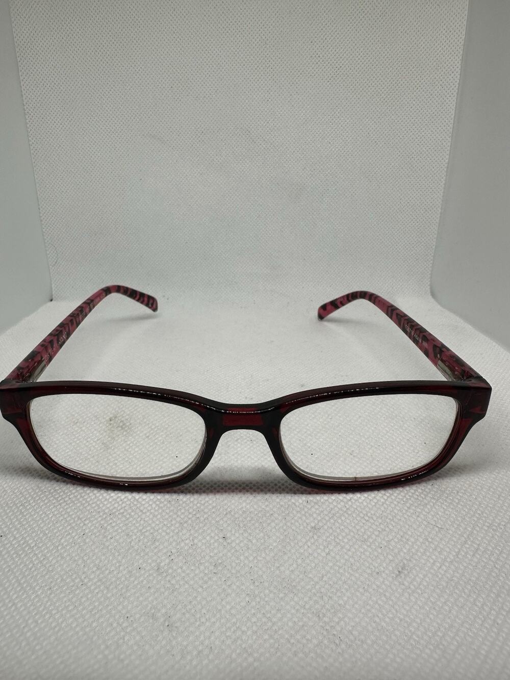 Foster Grant Adalia Womens Reading Glasses Readers Pink Clear with Case Included